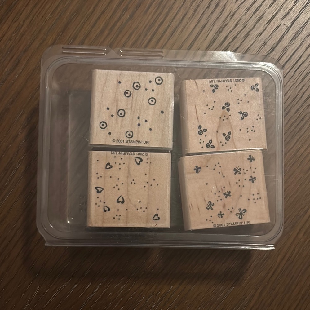 Stampin' Up! Floral and Heart Wooden Stamp Set